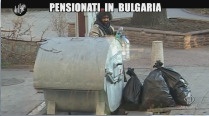 Pensionati in Bulgaria, Le Iene show